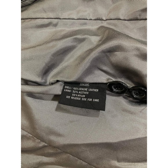 Womens Leather Jacket Medium 37" Black Fleet Street Mint - Picture 10 of 14